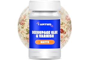 7 Artists Colla Acrilica per Decoupage 100 ml Colla Decoupage Opaca | Colla per Tovaglioli Decoupage | Colla per Decoupage Trasparente | Articoli per Decoupage | Decoupage Colla | Vernice Decoupage
