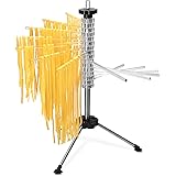 Navaris Collapsible Pasta Drying Rack - Tall Spaghetti Noodle Dryer Stand for up to 2 kgs of Homemade Noodles