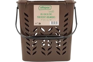 alfapac by Solubio - Pattumiera per compost da 10 litri per rifiuti organici