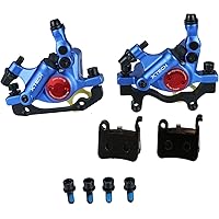 Mgoodoo MTB Hydraulische Scheibenbremse Set, Fahrrad Scheibenbremse Sets vorne und hinten Line Pulling Hydraulische Scheibenb