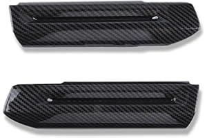 WINVOX Türgriff Auto Carbon Black Innen Tür Armlehne Borte Dekoration Abdeckung Aufkleber Für Ford Mustang 2015-2020 Auto Zubehör L-förmig Modisch Schwarz ABS 100% 1 Stück