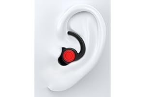 SUPCEAT Tapones Oídos Ruido Dormir, 2 Pares de Tapones Oídos de Silicona Reutilizables Lavableques - Protección Auditiva para Fiesta, Música, Festival, Discoteca, Concierto, Trabajo, Estudio(Negro）