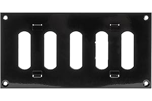 Repa Market 200 x 100 mm (wymiary zewnętrzne) czarna regulowana osłona wentylacyjna na ścianę wentylacyjną - do wewnątrz i na zewnątrz metalowa kratka - ogrzewanie chłodzenie wentylacja do domu,