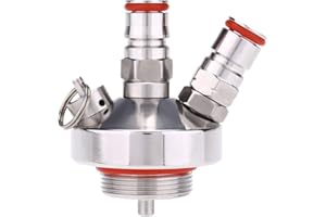 FTORY Bierspeer - Edelstahl-Bierspeer Schnellanschluss-Mini-Fass-Bier-Growler-Speer-Zapfhahn-Spender für die Mini-Fass-Spender-Markierung zum Selbstbrauen