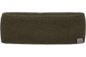 ‎LIERYS LIERYS Mono Stirnband Damen/Herren 8 cm breit - Made in Germany - dreilagiges Strickband gefüttert mit Baumwolle - Rippstrick Ohrenwärmer 54-60 cm - Ohrenschutz Herbst/Winter