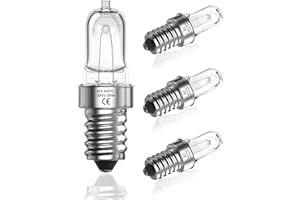LumiGo Backofen Glühbirne E14 26W, Backofenlampe E14 500 Grad Dimmbar Warmweiß 2700K Backofen Birne E14 AC 220-240V für Mikrowellenherd, Dunstabzugshaube, Salzlampe, Kühlschrank, 4er-Pack