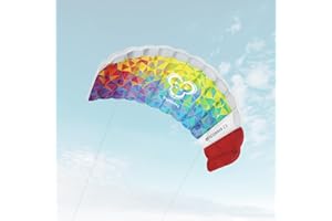 Skymonkey Skystormer Aquilone da trazione/Kite (incl. Barra di Controllo) Ready 2 Fly 180 cm / 230 cm campata [Blu]