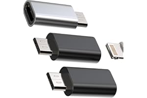 WASRUYI for Apple iPhone female to Micro USB male Charging Adapter(3pack)Lightning power Cable Converter micro-usb Android Accessories Data Transfer Connector compatible for Samsung Galaxy S6 S7 edge+ Active