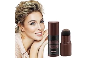 OKAQEE Hair Powder - Hair Fibres Hair Loss Treatment - Quickly Cover Hairline - Waterproof and Sweatproof Hairline Cover for Thinning Hair - White Hair Spray Temporary - Grey Hair Root Concealer (Dark Brown)