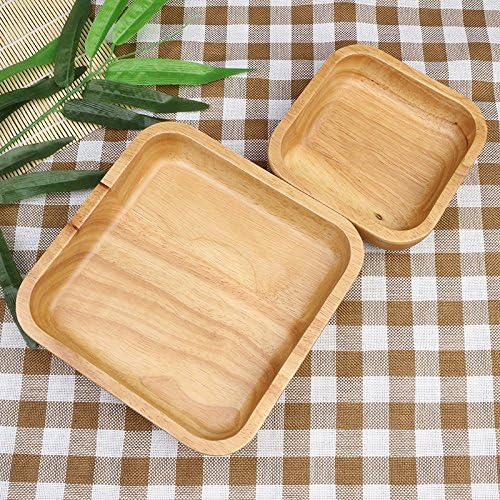 Wuyngg Home Furnishing Wooden Candy Tray Tray Tray,Rubber Wood, 12.5*4.5 Cm