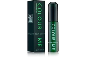 COLOUR ME Dark Green Perfume for Men. 50ml Eau de Parfum, Long-Lasting Luxury Fragrance - Mens Aftershave by Milton-Lloyd