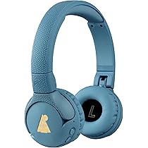POGS Wired Headphones for Kids | The Elephant 2 | Foldable Durable Headphones for Kids 3 | Limited Volume 85 dB, Microphone | On Ear | Music Sharing