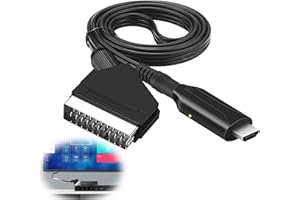 Nizirioo SCART zu HDMI Kabel: All in One Konverter, Adapter für Full HD 1080P/720P Video und Audio Wandler für HDTV, STB, VHS, Xbox, PS3, Sky, DVD, Blu-Ray