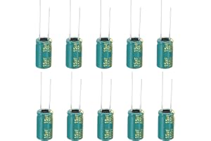 PATIKIL Elektrolytiska kondensatorer 400V 15uF grön 10x17 mm 10 st