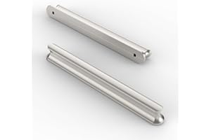 Amerdeco 10 Stück Möbelgriffe Gebürsteter Nickel 128mm Lochabstand Schubladen Griffe für Küchenschränke Schrankgriffe Schubladengriffe Türgriffe für Küchenschränke Kleiderschrank UK0049