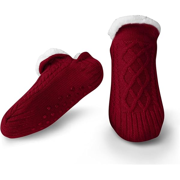 Calzini Antiscivolo Invernali Donna - Morbidi, Caldi, Con Suola In Silicone, Taglie 38-42 - Foto 6