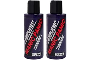 Manic Panic Ultra Violet Amplified Creme, Vegan, Cruelty Free, Purple Semi Permanent Hair Dye 2 x 118ml