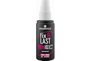 essence fix & LAST 18h LONG-LASTING MAKE-UP FIXING mattifierande (50ml) | Långvarig, Felfri finish, Snabbt resultat, Mattifierande, Passar alla hudtoner, Makeupfixeringsspray