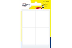 AVERY - Sachet de 28 étiquettes autocollantes. Format 38 x 50 mm.
