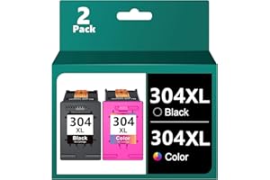 RHOMBA 304xl 304 XL 304 Cartouches Noir et Couleur pour Cartouches HP 304 304 XL Cartouche HP 304 HP304 Cartouches HP Deskjet 3760 3762 (Noir, Couleur, 2 Pack)