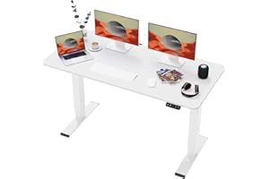 SANODESK Electric Standing Desk One Piece Desktop Height Adjustable Standing Desk Sit Stand Desk Stand Up Desk for Home Office