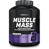 BioTechUSA Muscle Mass | Carb &amp; Protein Powder Drink | With 5 Protein Sources and 5 Carb Sources | With Glutamine Peptides |