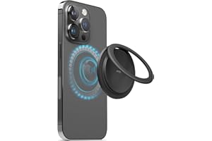 ‎ELAGO Elago Magnetyczny Uchwyt na Telefon Kompatybilny z MagSafe dla iPhone, Pierścień na Telefon Komórkowy, Podpórka MagSafe (Czarny)