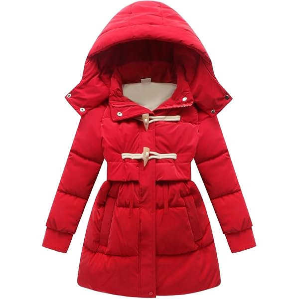 Piumino Bambino Imbottito Cappotto Piumino Bambini 1-6 Anni - Giacca Invernale Leggera Imbottita Con Cappuccio Cappotto Imbottito - 6
