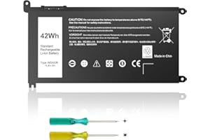 BNDELUXE WDX0R WDXOR Replacement Laptop Battery for Dell Inspiron 13 15 5000/7000 Series, 5770 5567 7579 7573 7378 5565 5378 5379 5767 Latitude 3490 3390 3190 P69G FW8KR 11.4V 42Wh