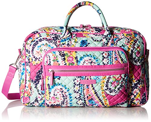 Preisvergleich Produktbild Vera Bradley Iconic Compact Weekender Travel Bag-Signature, Wildflower Paisley