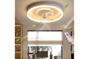 FUMIMID Deckenventilator Mit Beleuchtung LED Deckenleuchte Mit Ventilator Fernbedienung Leise 52W Dimmbar Modern Fan Deckenlampe Für Esszimmer Wohnzimmer Schlafzimmer Kinderzimmer