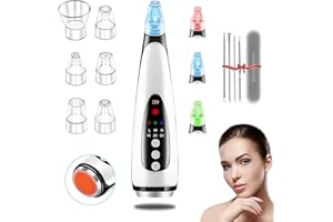 AROZXIN Aspiratore Punti Neri Professionale Aspira Punti Neri Elettrico Estrattore Punti Neri per Viso e Naso Kit Pulizia Viso per Comedoni Brufoli Acne Ricaricabile