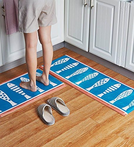 ZENGAI Rugs Rectangular Absorbent Non-slip Rug Pad,Kitchen Bedroom Bathroom Foyer Floor Mats Floor mats ( Size : (40*60cm )*1 )