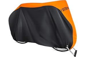 Favoto Bike Cover for 2 Bikes Outdoor Waterproof Bicycle Cover 29 Inch Windproof UV Sun Snow Dustproof with Lock Hole for Mountain Bike Road Bike