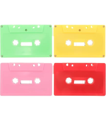 Jojofuny Kassettenboxen – 3 Transparente Aufbewahrungsboxen Für Audio-Kassetten, Kompakt & Schützend