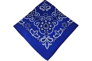 Western Ranch Bandana Halstuch Nikkituch Kopftuch Baumwolle Paisley XL 70 x 70 cm