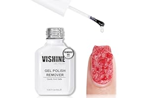 Vishine Dissolvant pour Vernis Gel Semi Permanent – Dissolvant Dépose Vernis gel Ongles, Gel Polish Remover Retrait Rapide et Facile en 3 à 5 Minutes, 16 ml