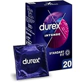 Durex Intense Stimulating Gelli and Serrated Condom 20's (1 x 20 Pieces)