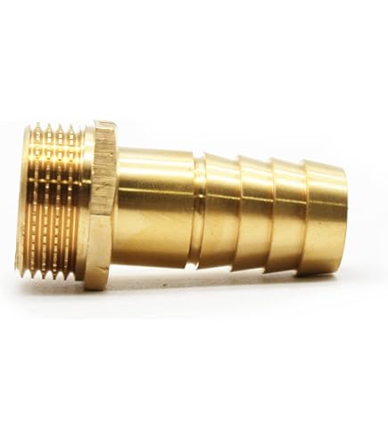 Kujinova 2 Pieces Raccord Tuyau, 1" (25 Mm), Laiton, Y Compris 4