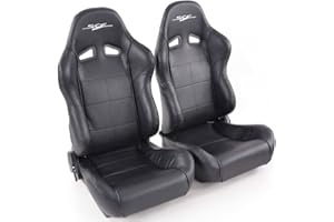 FK AUTOMOTIVE Seggiolino sportivo FK SCE-Sportive 1 in similpelle nero SCERSE103/104