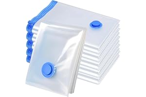 Ezkamfort Vacuum Storage Bags Jumbo 6 Packs Extra Large(100x130 cm)-Strong Space Saver Compression Bags XXL Vacuum Pack Bags for Duvet, Quiltsm, Comforters, Bedding, Pillows-Save 80% Space