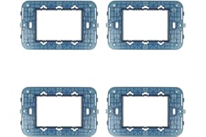 ZOREI Support compatible avec Vimar Arke, support pour plaques (4, 3 modules/places)