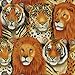 Produktbild Fat Quarter Wild Things Tiger, Leopard, Löwe, Baumwolle, Nutex -