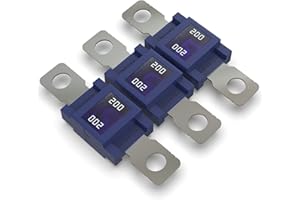 AUPROTEC Mega Hochstromsicherung Schraubsicherung 80A - 500A Auswahl: 200A Ampere blau, 3 Stück