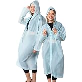 Unisex 100% Eva Snap Hooded Raincoat