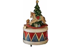 ‎LOBERON Loberon Spieluhr Harmony, spielt It's a small World, handgefertigt und -bemalt, Festdekoration, Weihnachtsdekoration, Weihnachten, Polyresin, bunt