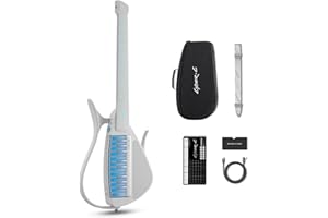 Cyber-G by Enya Smart Backup Stringless Guitar Chord Generator with 20 Instrument Sounds, Arctic White