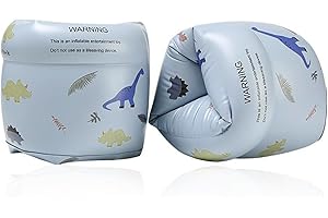 VREDER Swim Armbands for Adults & Kids, Inflatable Arm Flotation Rolls, Thickened Buoyancy Training Aid