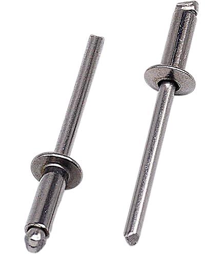 SKIR'CO (30 pièces) Rivets Aveugles à Grande Bride en Aluminium 4,8 x