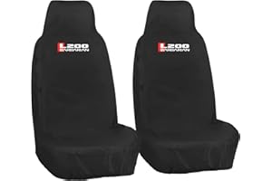 JH AUTOSTORES - Front 2x Seat Covers Custom Heavy Duty 1+1 Blk -Fits L200 Barbarian